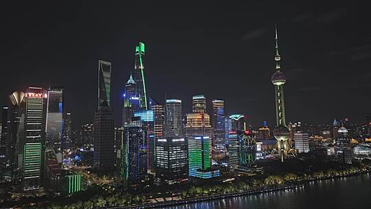上海陆家嘴/外滩/黄浦江/地标/游轮夜景