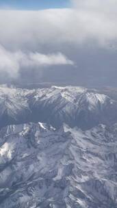 飞机上航拍 俯瞰雪山 藏区大气_1755