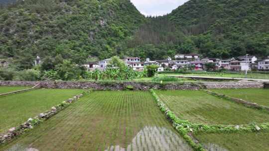 中国乡村田园风光航拍