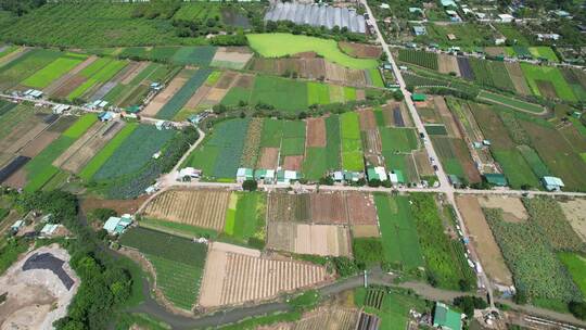 城郊农业基地航拍