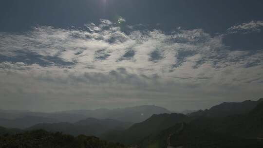 白云蓝天 山脉 绿水青山