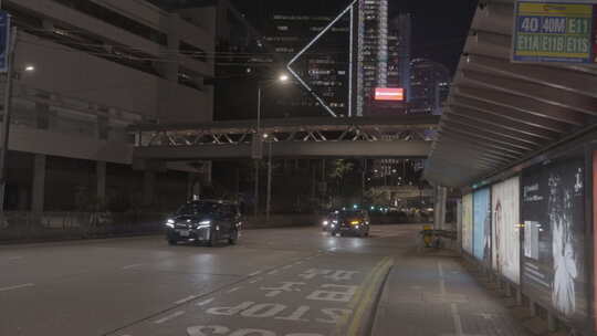 香港中银大厦夜景视频素材模板下载
