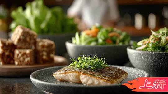 均衡营养餐桌上的健康艺术