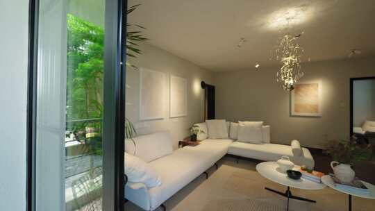 现代简约风格客厅室内场景