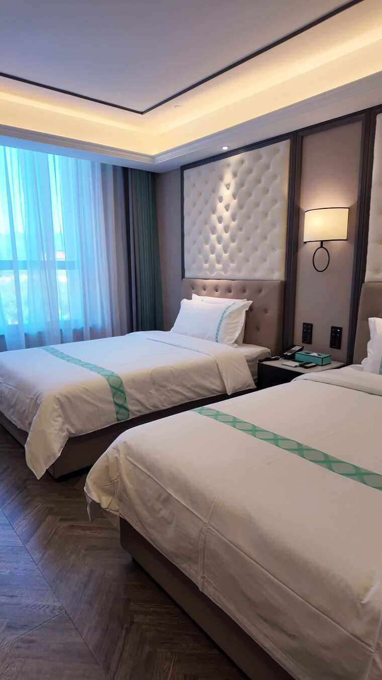 酒店双人卧室室内场景