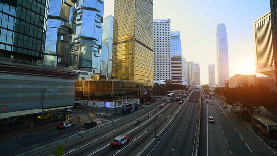 中国香港繁华的街道