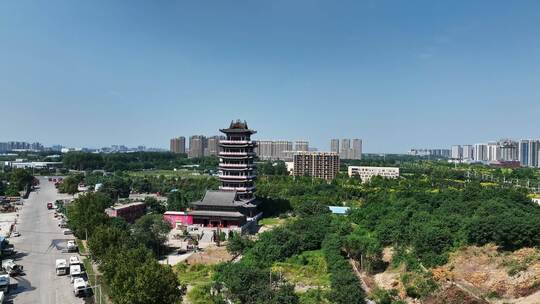 航拍许昌龙化寺