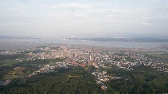 浙江宁波宁海西店镇风景航拍