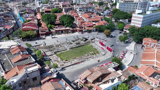 泉州德济门遗址航拍古泉州历史遗迹申遗点