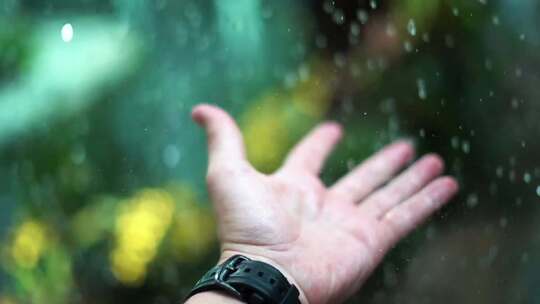 手摸雨 谷雨