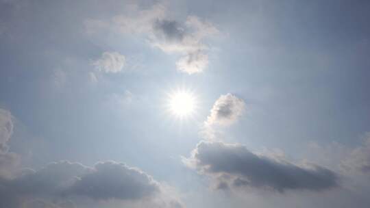 冬天太阳天空阳光云层