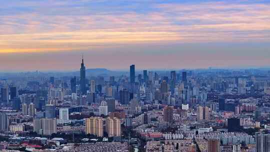 南京城市建筑风光航拍
