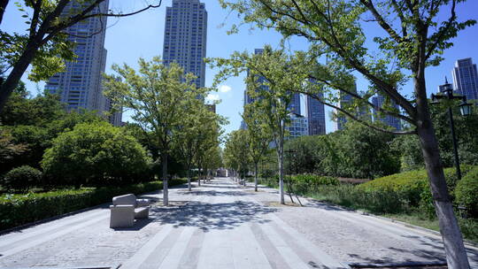 武汉江岸区汉口江滩风景