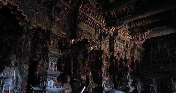 山西省临汾市隰县小西天千佛寺悬塑合集