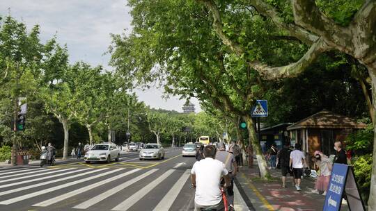 杭州西湖浴鹄湾道路交通