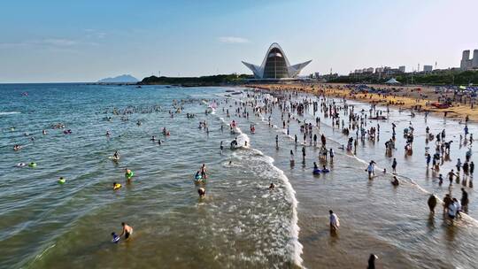 青岛海水浴场青岛金沙滩