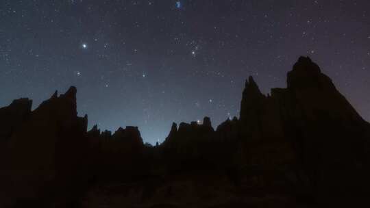 云南元谋浪巴铺土林星空延时