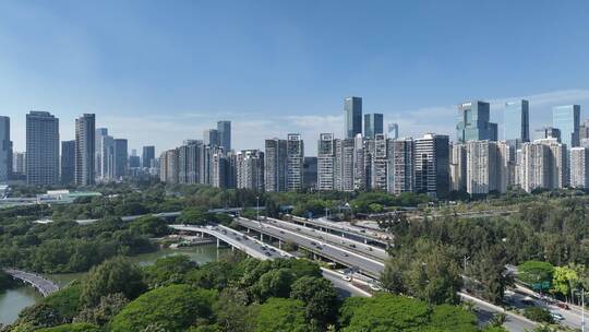 深圳南山区高新科技园航拍