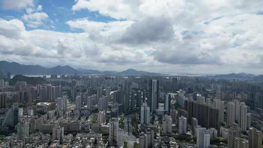 航拍温州鹿城区温州大景