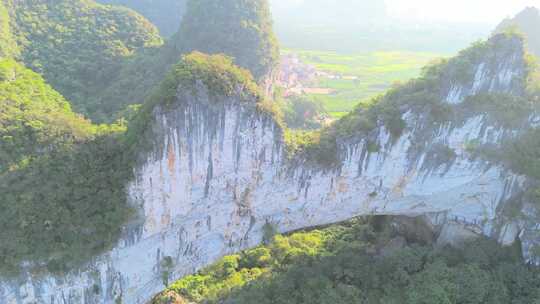 广西桂林平乐月亮山航拍