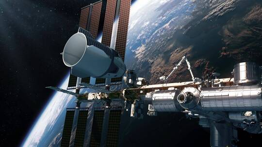 太空卫星空间站视频素材模板下载