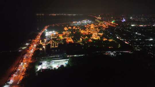 山东蓬莱八仙过海夜景