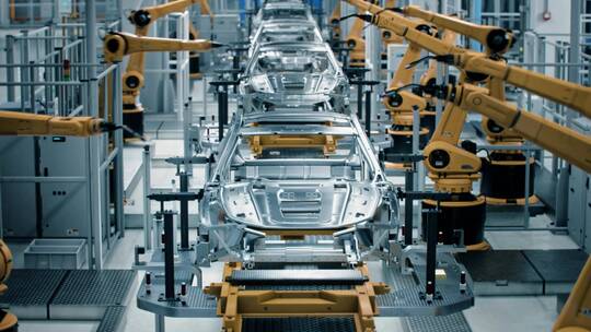 汽车工厂生产车间组装生产线