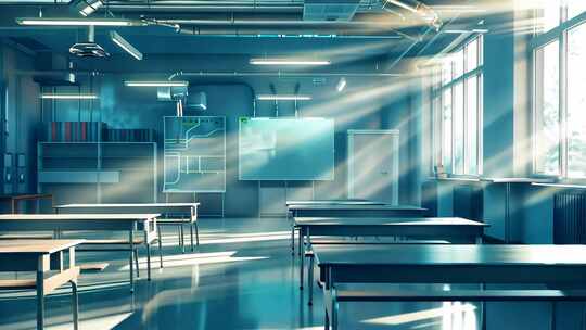 学校课室 教室 物理化学实验室 校园片头