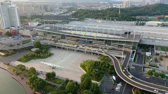 江苏省南京市南京站航拍