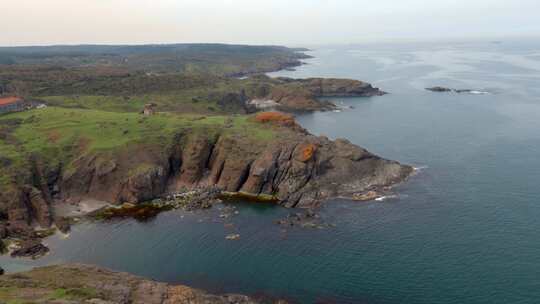 土耳其伊斯坦布尔黑海海岸鸟瞰图。