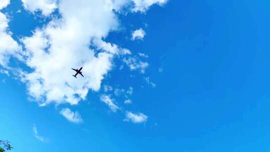 飞机飞过天空