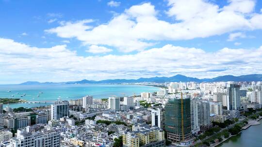 三亚河城市风景风貌