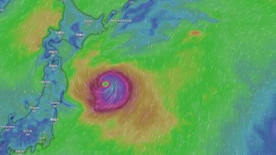 2023年8月日本福岛核污染达维台风影响日本视频素材模板下载