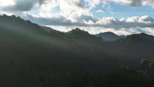 云南普洱景迈山大景航拍