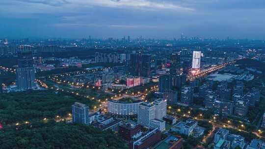 广州黄埔科学城夜景延时