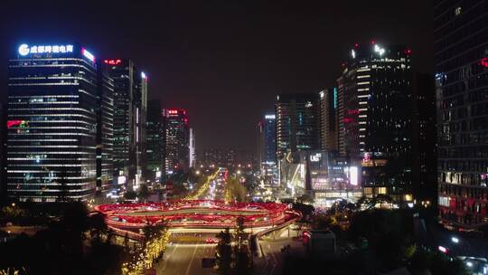 【4K】成都交子大道夜景航拍