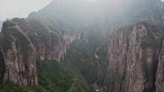 航拍雁荡山地貌