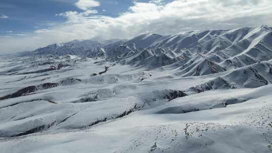 昆仑山脉雪山4K航拍