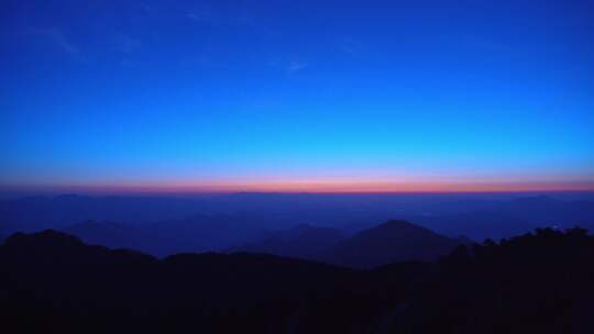 杭州临安大明山牵牛岗群山日出晨曦风景