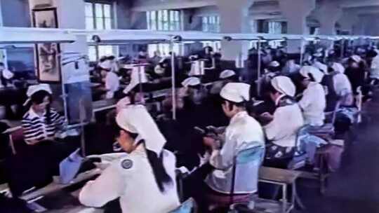 八九十年代的制衣厂 服装厂 西服厂 时装
