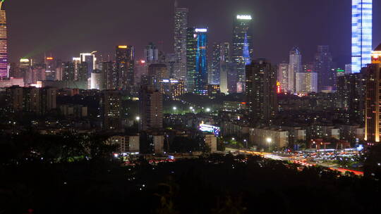 深圳市区的夜景