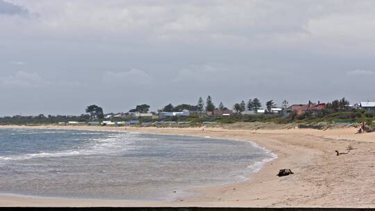 澳大利亚墨尔本海边海湾海浪