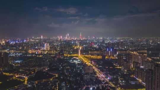 广州荔湾鹤洞广钢新城夜景延时