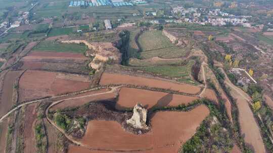 河南洛阳古遗址禹宿谷堆