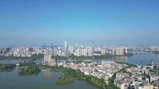 航拍惠州大景惠州城市建设