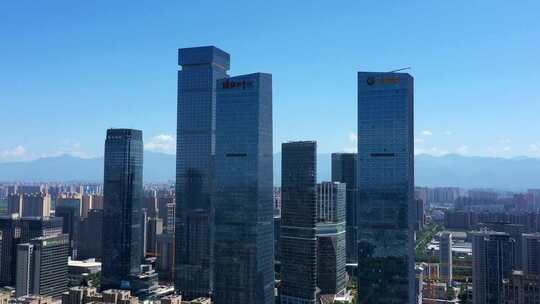 4k-城市高楼航拍-城市空镜