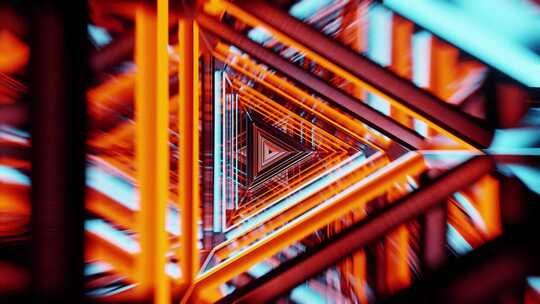 高端动感几何艺术线条光影穿梭时空未来