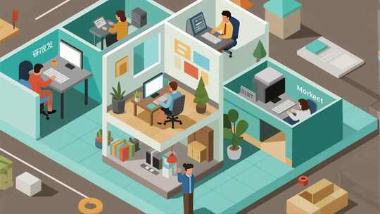 居家办公SOHO生活MG动画场景视频