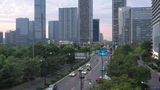 4K杭州未来科技城夜景视频素材模板下载
