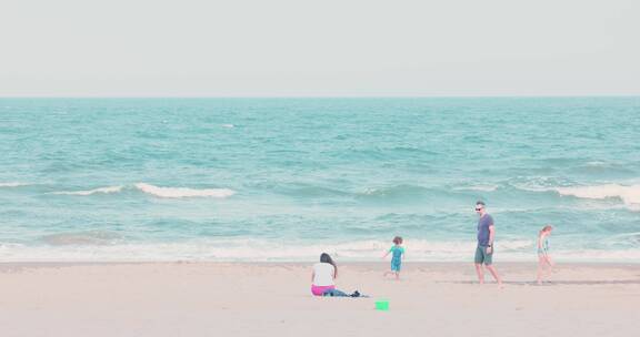 8k实拍夏日的海滩